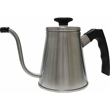 Barista Kahve Gooseneck Kettle - Çelik Kahve Demleme Dripper Kettle - Indüksiyonlu - Paslanmaz Çelik - Slim - 800 ml