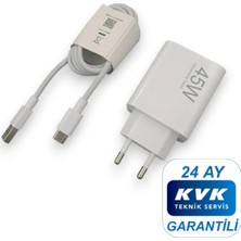 Xiaomi 45W (Watt) Typ-C Hızlı Şarj Aleti Adaptörü Kablo Seti %100 Orijinal ( Kvk Teknik Servis Garantili )