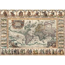 Eski Dünya Haritası 1000 Parça Puzzle