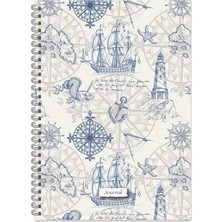 Keskin Color Keskin 20*28 Kareli Spiralli Sert Kapak Journal Defter - No:02