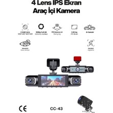 Midcom Cc-43 4 Lens 3.18" IPS Ekran G-Sensör Araç Kamerası