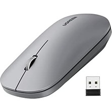 Kablosuz Fare, 2,4 Ghz USB Bağlantısı, Maks. 4000 Dpi, 18 Ay Pil Ömrü. Pc, Mac, Dizüstü Bilgisayar, Windows 11, 10, 8.1, 7, Macos, Linux ile Uyumlu (Gri)