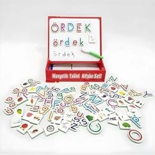 Eğitici Manyetik Harfler ve Manyetik Matematik Sayı Seti - Magnet Yazı Tahtası Alfabe Sayılar