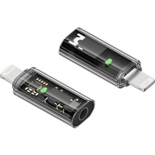 Lightning To Aux Kulaklık Çevirici Müzik Dinleme Mini Otg Dönüştürücü Otgal