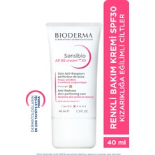 Bioderma Sensibio AR BB Krem - Hassas Ciltler İçin Yatıştırıcı Renkli Bakım Kremi, Gliserin İçerir, SPF30, 40 ml