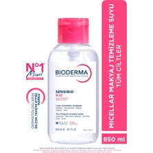 Bioderma Sensibio H2O Misel Su 850 ml Karma ve Hassas Ciltler için Makyaj Temizleme Suyu
