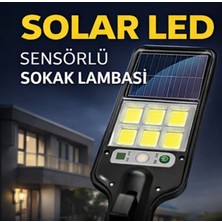 NIXCON Solar LED Sensörlü Sokak Lambası | Kumandalı | Güneş Enerjili Bahçe Duvar Aydınlatma