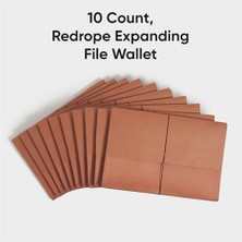 Redrope Genişleyen Dosya Cüzdanı, Genişleyen Dosya Düzenleyici, Belgeler Için Akordeon Klasörü, Flap/kordon Kapatma, 5-1/4 "genişletme, Yırtılmaya Dayanıklı, Yasal Boyut, Kutu Başına 10 (71111)