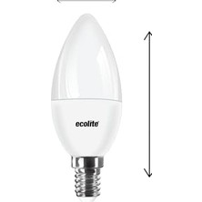 8.5W LED Mum Ampul – E14 Duy, 810 Lümen, 3000K Sarı Işık, 60W Eşdeğer, 3’lü Paket, Opal Dekoratif Ampul, Dimmer Uyumlu Değil,%86 Enerji Tasarrufu, 99X37 mm (Sarı)