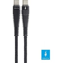 Type-C To Type-C Pd 5A 100W Örgülü Hızlı Şarj ve Data Kablosu 1 Metre