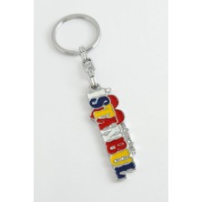 Pileli Store Istanbul Yazılı Metal Anahtarlık