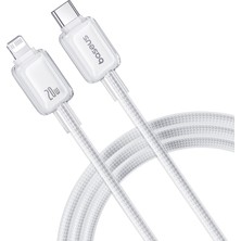 Baseus Crystal Hızlı Şarj C+L 20W 1m Kablo-Beyaz