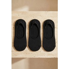 Katia & Bony Kadın 3'lü Paket Basic Görünmez Babet Çorap Siyah/Siyah/Siyah