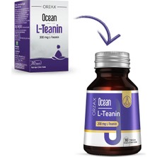 Orzax Ocean L-Teanin 200 mg 30 Kapsül Vegan Takviye Edici Gıda Türkiye Menşeli