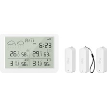 Xenon Smart Dijital Termometre (Monitörlü) | 4 Bölge Takipli Iç-Dış Mekan, Wifi, Akıllı Iklim Sensörü (X7510)