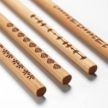 Trebent Yıkanabilir Bambu Chopstıck Çin Yemek Çubuğu