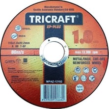 TeknoKapsül Meşem Trıcraft x 115X1X22.23 mm Inox Taş 10 Adet MEŞEM-3301
