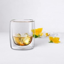 Sorrento Çift Camlı 2'li Viski Bardağı, 266 Ml, Cam, Şeffaf Cam