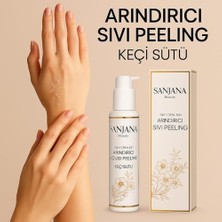 Sanjana Beauty Keçi Sütlü Arındırıcı Sıvı Peeling 125 ml – Tüm Cilt Tipleri Için – Siyah Nokta ve Ölü Deri Karşıtı Bakım