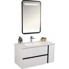 Kobos Linear 100 cm Banyo Dolabı Seti Bianco