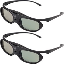 3D Dlp Orojektörler Için Yctze 3D Gözlük, 2 Paket 144Hz 3D Aktif Shutter Gözlük, Dahili 80MA Pil, Optoma Desteği, Benq, Acer, Vivitek, Dell, Viewsonic Için