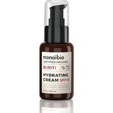 Burıtı Organik Sertifikalı Nemlendirici Cilt Bakım Kremi – Tüm Cilt Tipleri Için Yoğun Nemlendirici Yüz Kremi SPF15 - Vegan Sertifikalı 50 ml