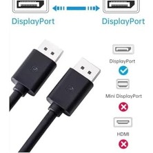 Dp2 Display To Display Kablo 4K (60Hz) 1.2 V (1.8m) - 4K Displayport Kablosu, Erkek-Erkek Ekran Bağlantı Nokta Kablosu Dizüstü Masaüstü Monitör Için Uyumlu