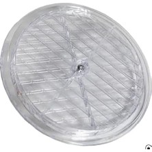 Doğalgaz Havalandırma Cam Menfezi Şeffaf Çap 18 cm