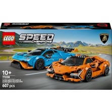 Speed Champions Lamborghini Revuelto ve Huracán Sto 77238 – 10 Yaş ve Üzeri Çocuklar Için Çift Model Araba, Detaylı Yarış Arabaları ve Sürücü Figürleriyle Oyun ve Sergileme Yapım Seti (607 Parça)