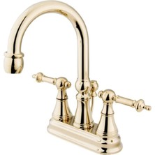 KS2612TL Templeton 4" Banyo Bataryası, 10,6 cm Merkez, Cilalı Pirinç