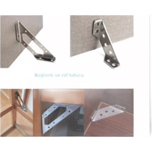 ŞEN Köşe Bağlantı Aparatı Büyük Boy  Krom  - 2 Adet