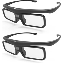 Valerion Dlp Link 3D Gözlük, Visionmaster Max/ Pro2/ Pro, Streammater Puls2/ Puls ve Diğer Dlp-Link 3D Projektörlerle Uyumlu Şarj Edilebilir Aktif Shutter Gözlükler (2'li Paket)