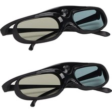 3D Gözlük, Dlp Bağlantılı Deklanşör Gözlükler LCD Lens 3D Gözlük 2 Adet 144 Hz 3D Aktif Deklanşör Gözlükler 3D Dlp Orojektörler Için Projektör Gözlükleri