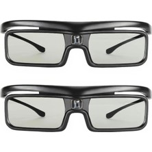 3D Dlp Bağlantısı Için Şarj Edilebilir 3D Aktif Shutter Gözlük, Ltv 2500 3000 Pro 3500 Pro 3D Projektörler Için Active Shutter 3D Gözlük, 3D Filmler Aktif Rf 3D Gözlük