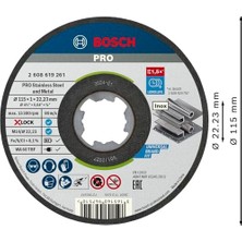 Professional 10 Adet Düz Kesme Diski Standart (Inox, X-Lock, Ø115 Mm, Delik Çapı: 22,23 Mm, Kalınlık: 1 Mm), Ø 115 mm