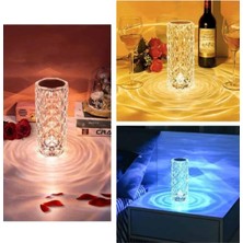 TeknoKapsül Sevgililer Günü Için Hediye Kristal Lamba Sevgiliye Hediye USB Şarjlı Gece Lambası