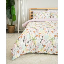 Rasel Tekstil Forest Freshness Pamuklu Çift Kişilik Pudra Nevresim Seti 200X220 cm