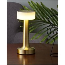 Taşınabilir Şarjlı Masa Lambası Dimmerli Dekoratif Denver Dokunmatik Sunum Lambası