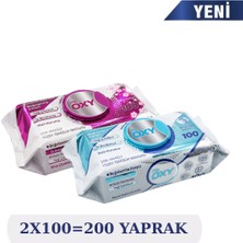 Mr.Oxy Mr. Oxy Çok Amaçlı Yüzey Temizleme Havlusu 2X100 Kiraz Çiçeği-Beyaz Sabun