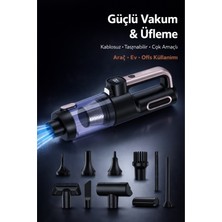 Blackbird Game Center Auhma Ahv-43 Şarjlı El Süpürgesi - 20.000 Pa Yüksek Emiş Gücü, 120W