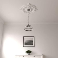Millwork 28 3/8 Inç Od x 4 1/2 Id x 1 5/8 P Benson Tavan Lambası Madalyon Tamamen Primed