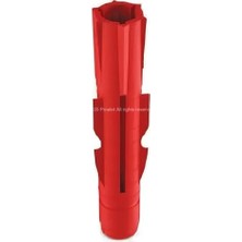 Premium Kırmızı Dübel (200 Adet) - 4 Yönlü Genişleme ve Anti-Rotasyon Kanatlı -, Tuğla, Alçıpan ve Gazbeton Için Tam Uyumlu, Yüksek Taşıma Kapasiteli Çok Amaçlı Montaj Dübeli (8 Mm)