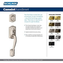 F60 V Cam 619 Geo Camelot Sap Set Georgischen Tokmak Iç, Saten Nikel