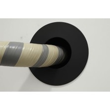 Klima Borusu Dekoratif Kapak, Plastik, Boru Deliği Kapatma Aparatı Koyu Siyah