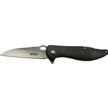 Die Grup Crkt Lotus 1265 Bk Siyah Kamp / Outdoor Çakı 18CM - Yarı Otomatik, Kemerlikli, Kutulu