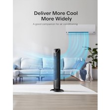 Pelonıs Kule Fan, Uzaktan Kumanda, 38DB Fısıltı Sessizliği, 5 Hız Kademesi ve 4 Mod, LED Ekran, 15H Zamanlayıcı, 90° Salınım