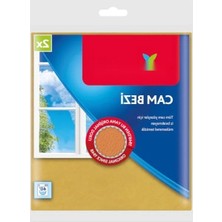 Ulu Pazarlama Mikrofiber Cam Bezi, Ekstra Parlaklık, Sarı, 2'li Paket