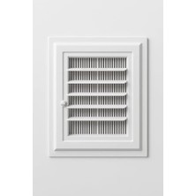 Plastik Banyo Wc Havalandırma Menfezi, Kolay Montajlı, Ekonomik, Sinek Böcek Geçirmeyen Yapı, Çift Taraflı Bantla Kullanılabilir, Buhar ve Nem Önleyici, Panjur Sistemli (45X45 Cm)