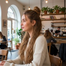 Chic Haven Fiber Sen Kabarık Daalı 8 Parça Çıt Çıt / Kumral