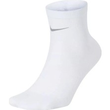 Nike Spark Lightweight Running Ankle Quarter Socks Dri-Fit Reflektörlü Bilek Tekli Koşu Çorabı Beyaz